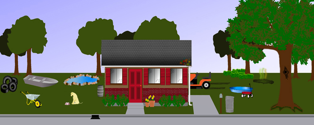 suburban setting suburban setting
