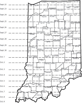 "fly-free" dates for seeding wheat