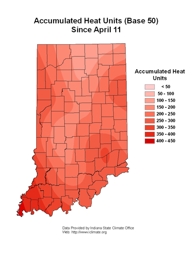 Accumulated Heat Units (Base 50)