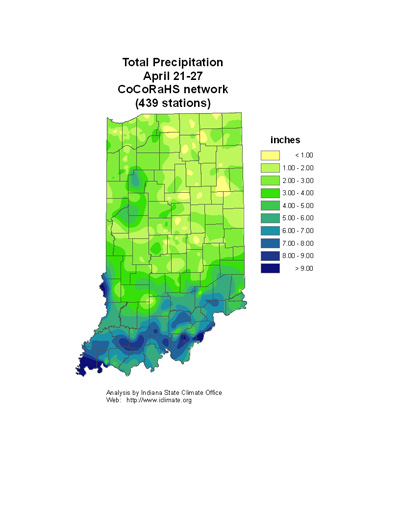 total precipitation April 21-27