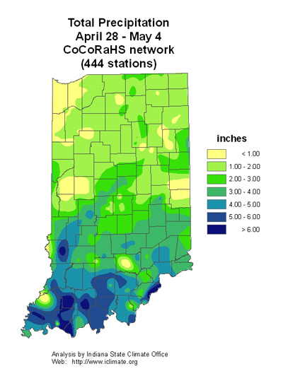 total precipitation April 21-27