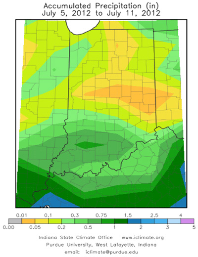 Accumulated precipitation