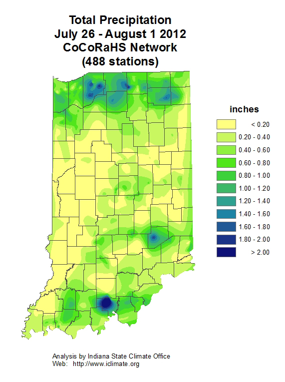 Accumulated precipitation